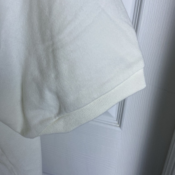 GAP Women’s Short Sleeve Cream Color Cropped Sweatshirt sz XL NWT - Picture 3 of 5